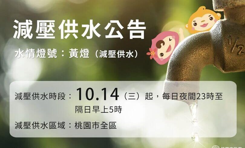【減壓供水公告】