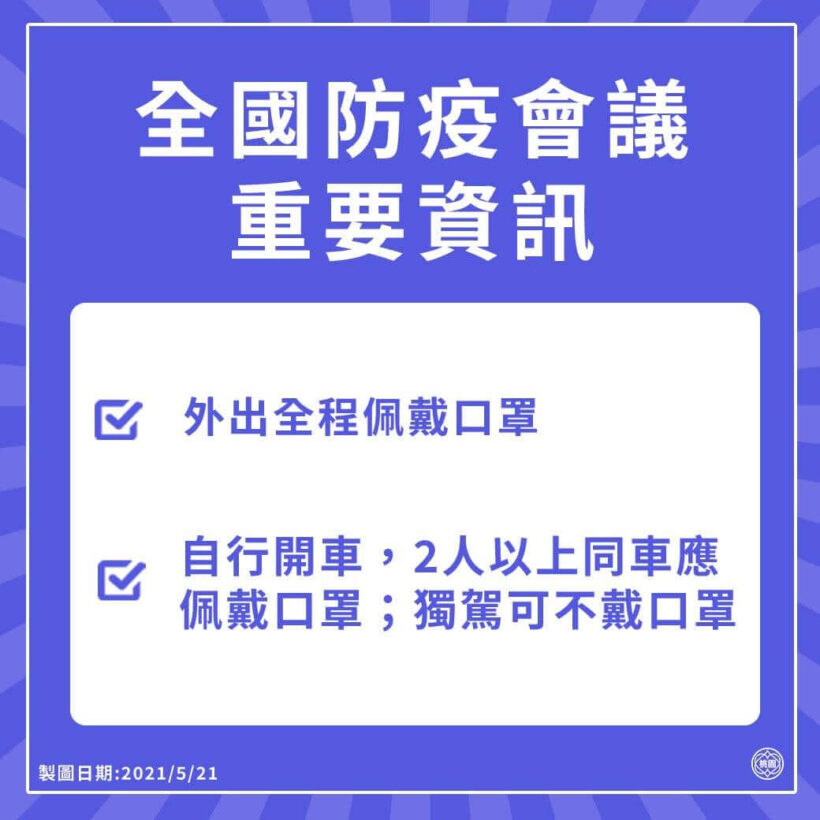 【0521市府防疫會議最速報】