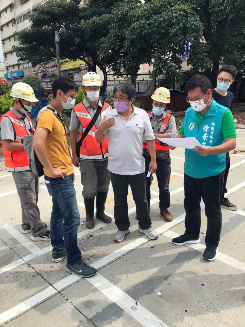 施工用地範圍與既有私人地上物分界釐清 現場會勘