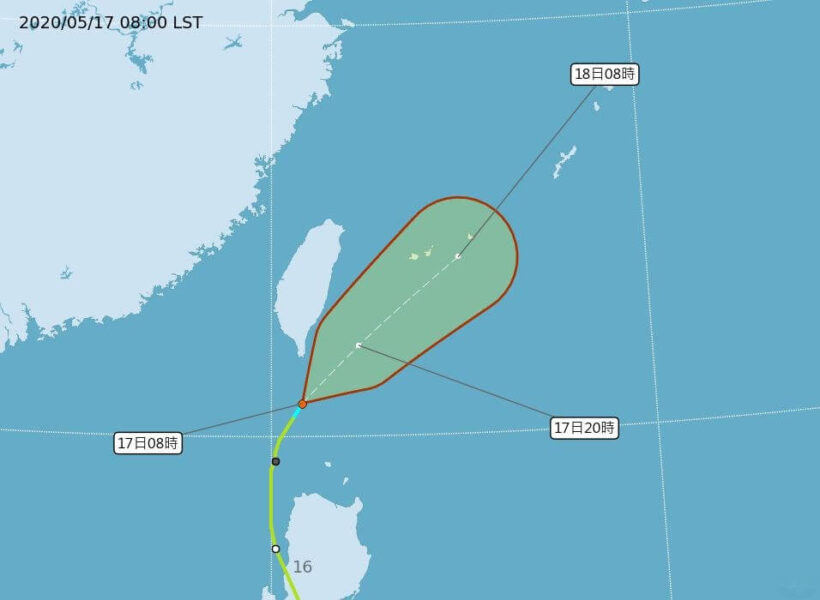 黃蜂海上颱風警報已解除