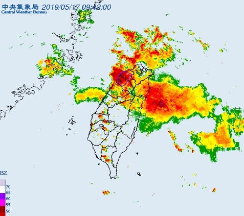 氣象局針對「桃園市、新竹市、新竹縣」發布大雷雨即時訊息